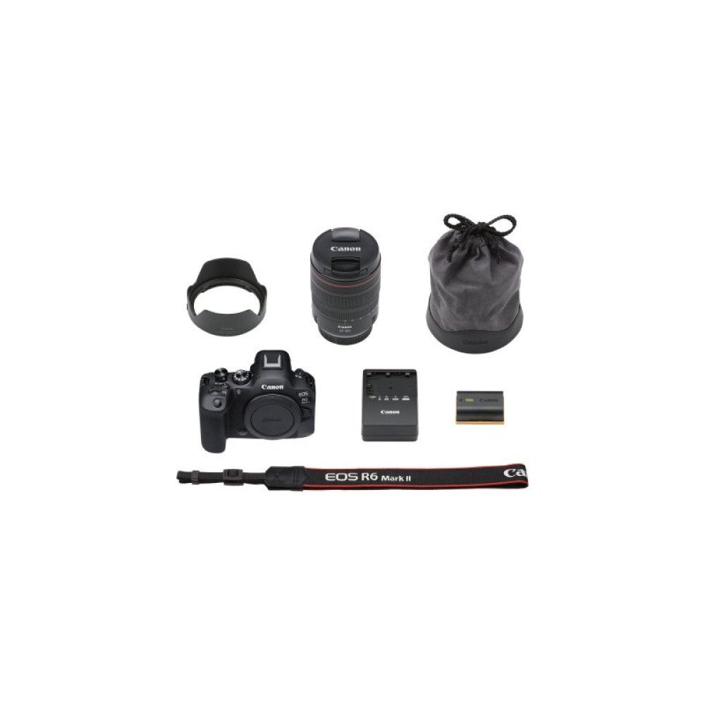 Цифровий фотоапарат Canon EOS R6 Mark II + RF 24-105 f/4.0 L IS (5666C029)