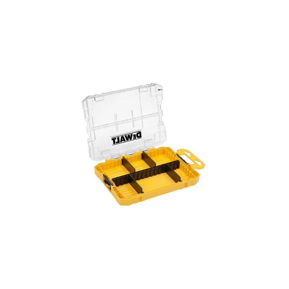 Ящик для інструментів DeWALT для біт системи TSTAK Tough Case М з футляро та касетами 4 шт, роздільники 6шт (DT70802)