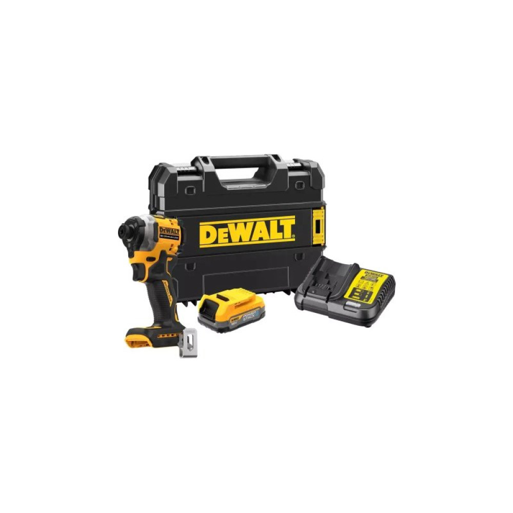 Шуруповерт DeWALT 18 В XR Li-lon PowerStack 1.7Ah, 206 Нм,кейс TSTAK (DCF850E1T)