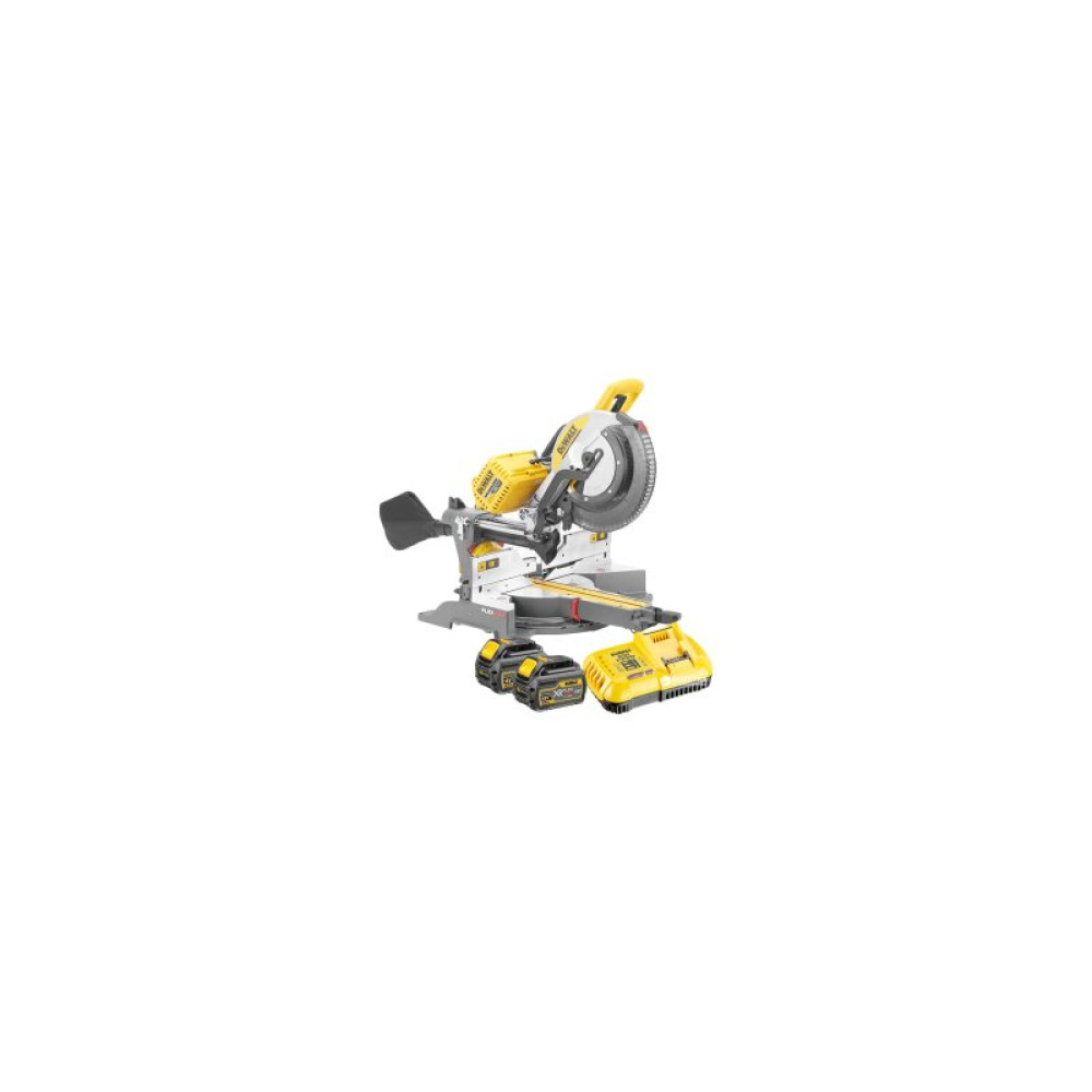 Торцовочная пила DeWALT 54В XR FLEXVOLT Li-Ion, диск 305х30 мм, XPS, 25.5 кг, 2x6Ah, БП (DHS780T2A)