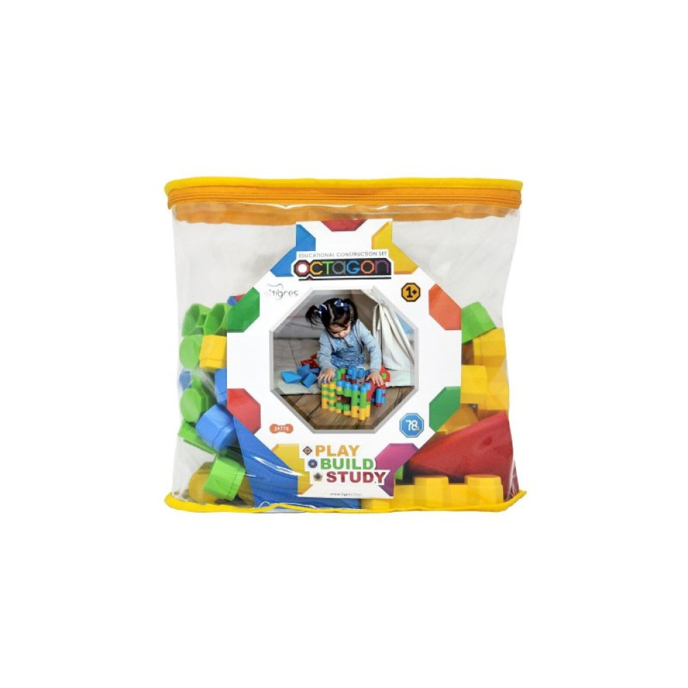 Конструктор Tigres Octagon 78 элементов в сумке (39775) Конструктор Tigres Octagon 78 элементов в сумке (39775)