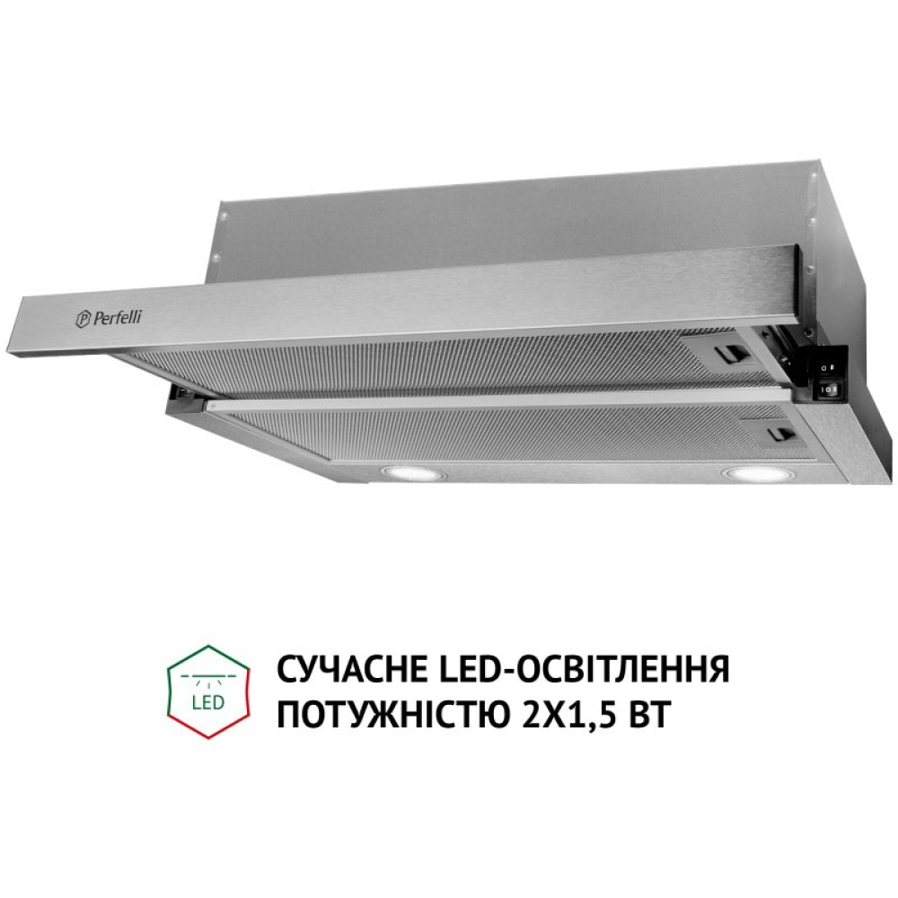Вытяжка кухонная Perfelli TL 6212 I 700 LED