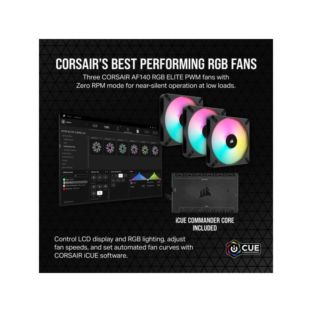 Система водяного охолодження Corsair iCUE H170i ELITE LCD XT (CW-9060076-WW)