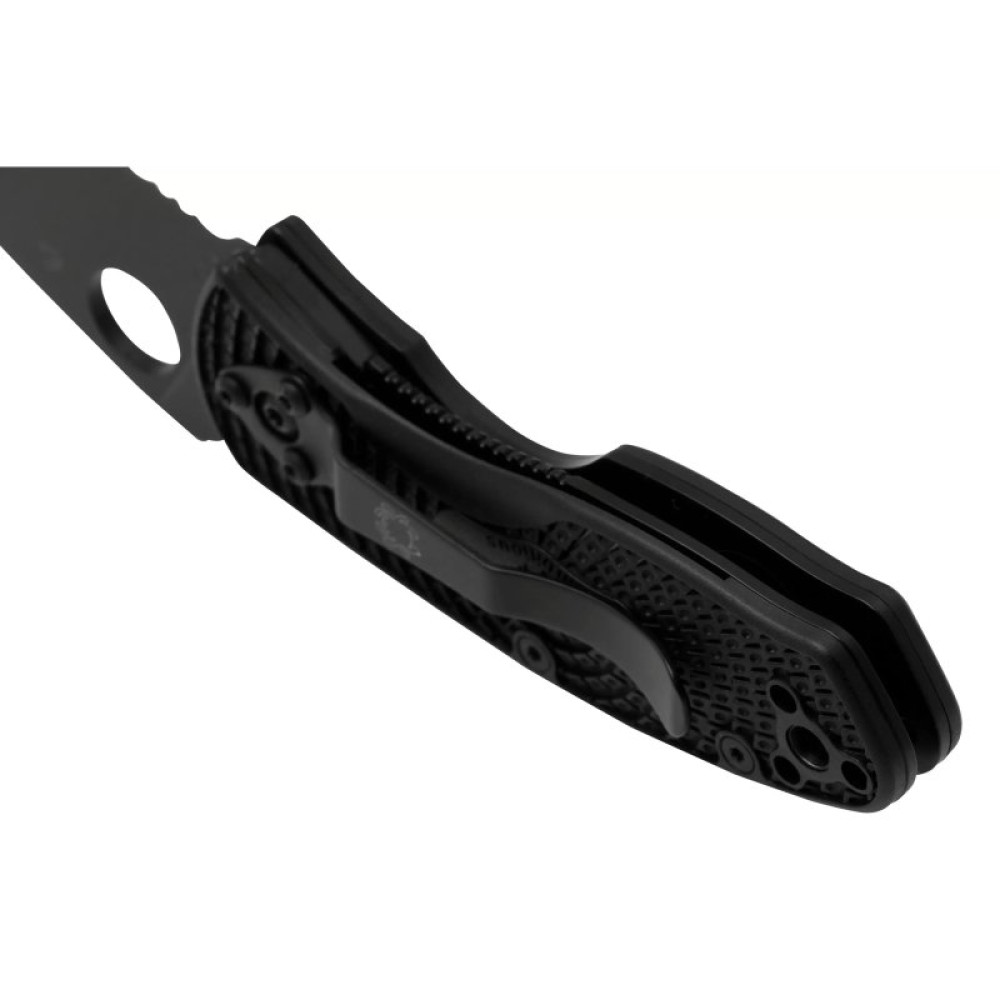 Нож Spyderco Ambitious FRN Black Blade Serrator (C148SBBK)