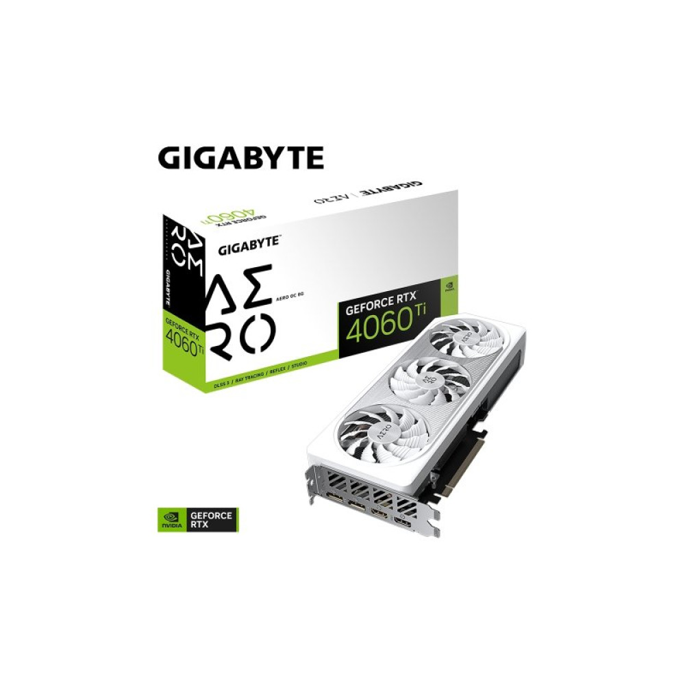 Видеокарта GIGABYTE GeForce RTX4060Ti 8Gb AERO OC (GV-N406TAERO OC-8GD)