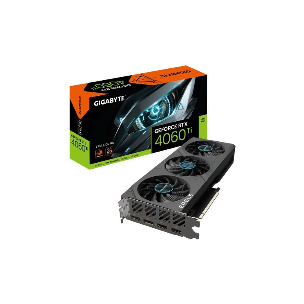 Видеокарта GIGABYTE GeForce RTX4060Ti 8Gb EAGLE OC (GV-N406TEAGLE OC-8GD)