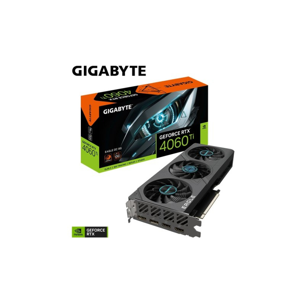 Видеокарта GIGABYTE GeForce RTX4060Ti 8Gb EAGLE OC (GV-N406TEAGLE OC-8GD)