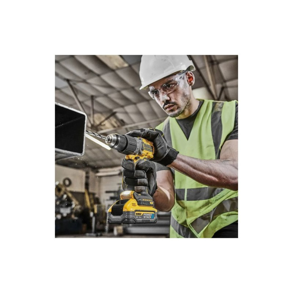 Набір електроіструментів DeWALT XR Li-Ion PowerStack 18V 2x5Ah, 90 Нм,0-650/0-2000об/хв+DCF840N (DCD805H2T+DCF840N)