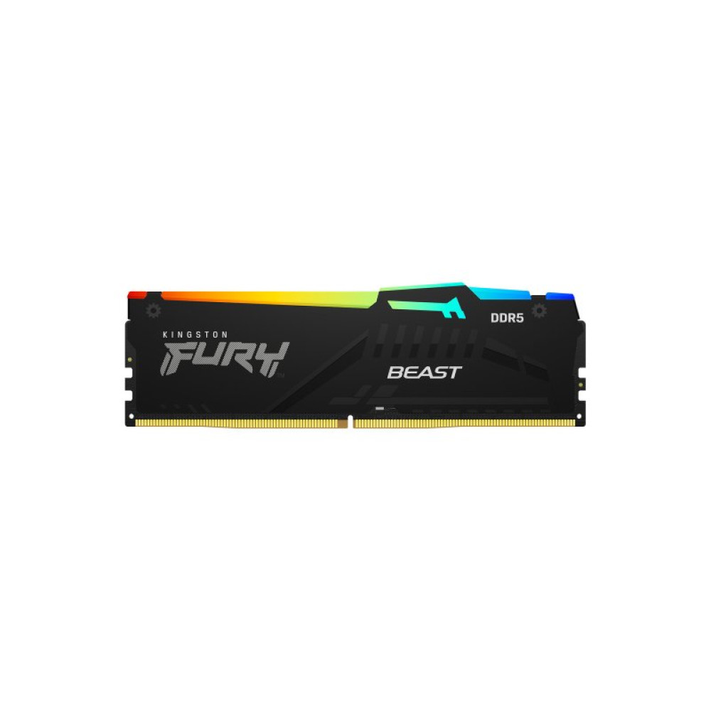 Модуль памяти для компьютера DDR5 64GB (2x32GB) 5200 MHz Beast RGB EXPO Kingston Fury (ex.HyperX) (KF552C36BBEAK2-64)