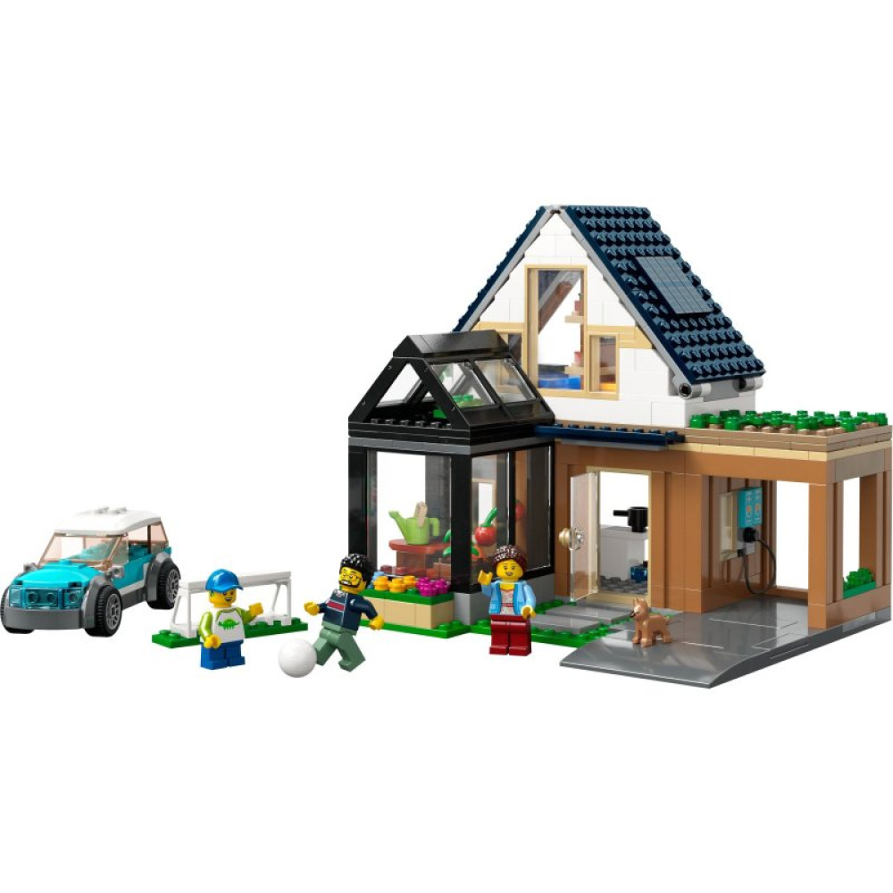Конструктор LEGO City Сімейний будинок й електромобіль (60398)