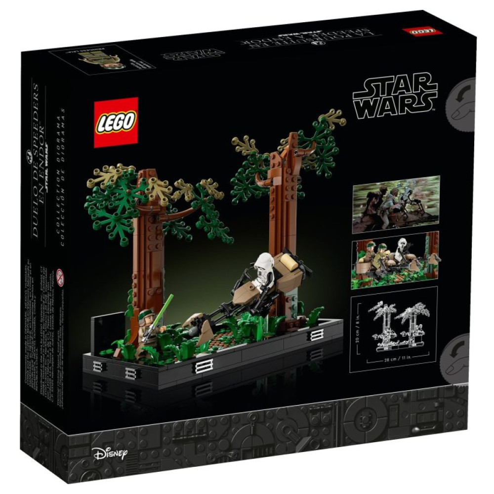 Конструктор LEGO Star Wars Диорама Погоня на спидере на Эндоре 608 деталей (75353)