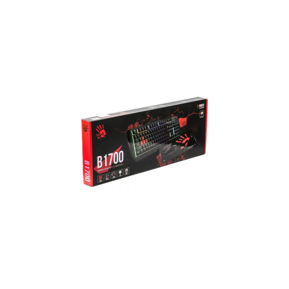 Комплект A4Tech Bloody B1700 USB Black (Bloody B1700 Black)