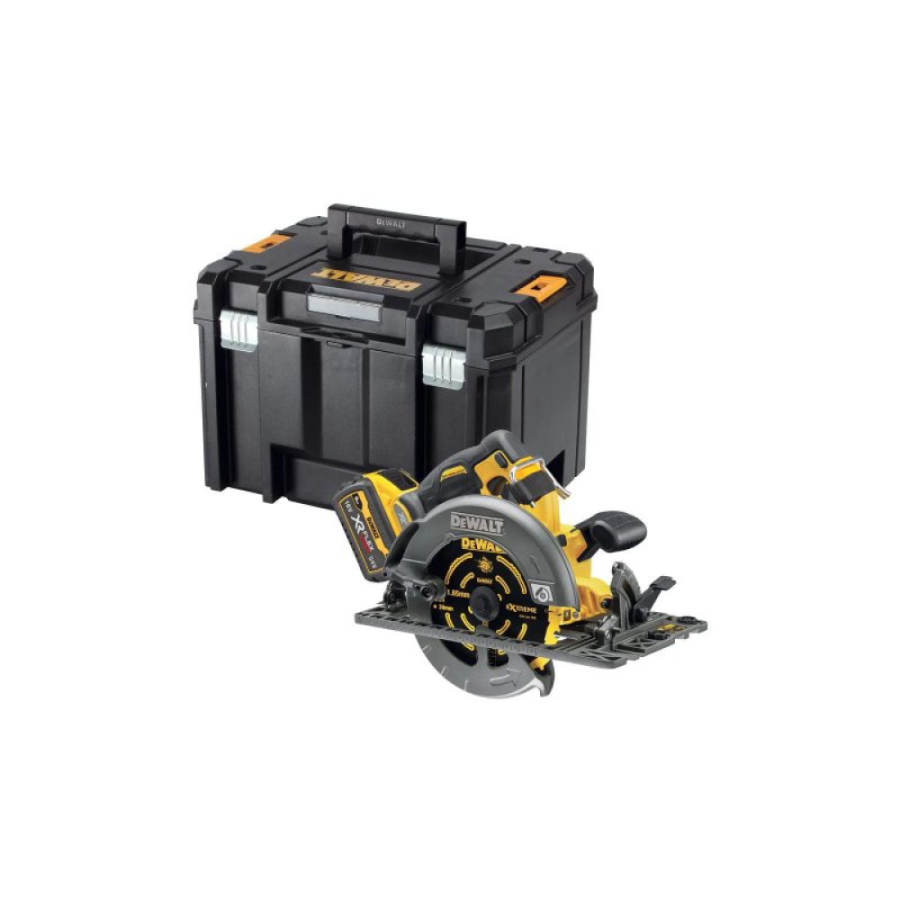 Дискова пила DeWALT 54В XR FLEXVOLT Li-lon, диск 190х30 мм, 3.7 кг, TSTAK (без АКБ та ЗП) (DCS579NT)