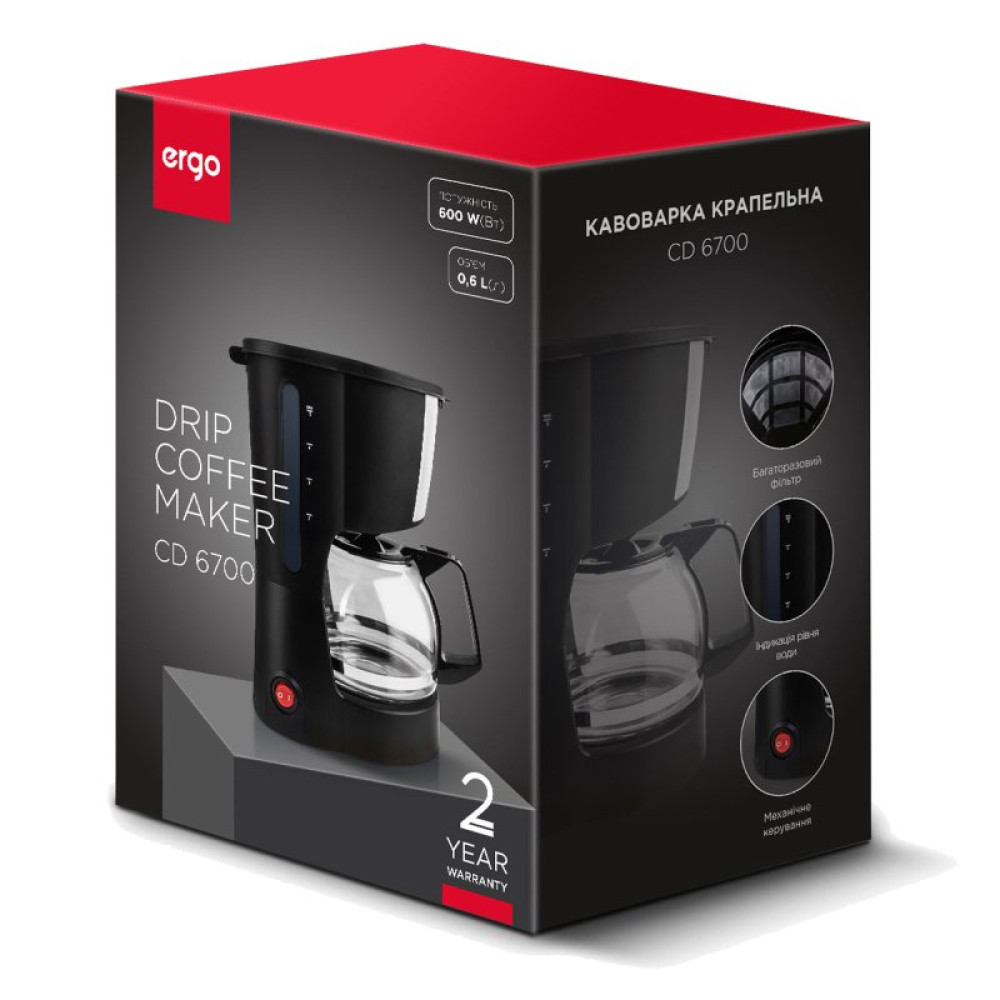 Капельная кофеварка Ergo СD 6700 (СD6700)