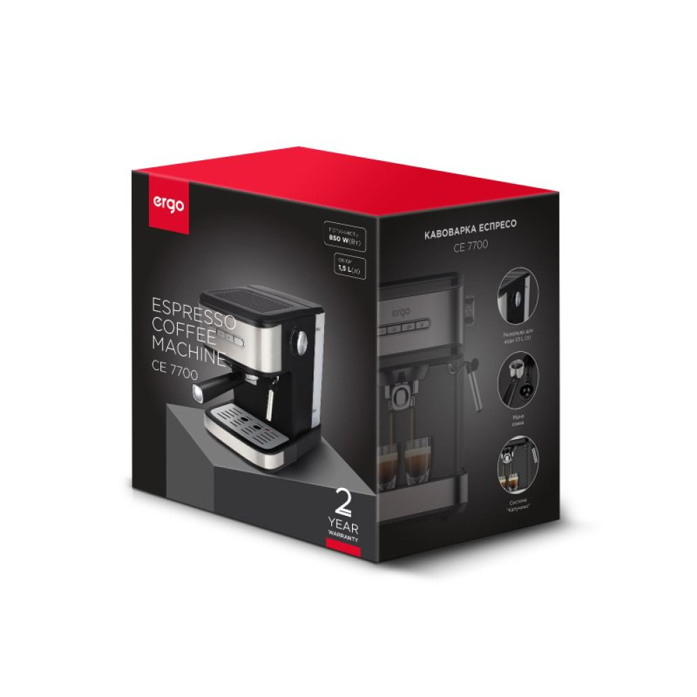 Рожковая кофеварка эспрессо Ergo CE 7700 (CE7700)