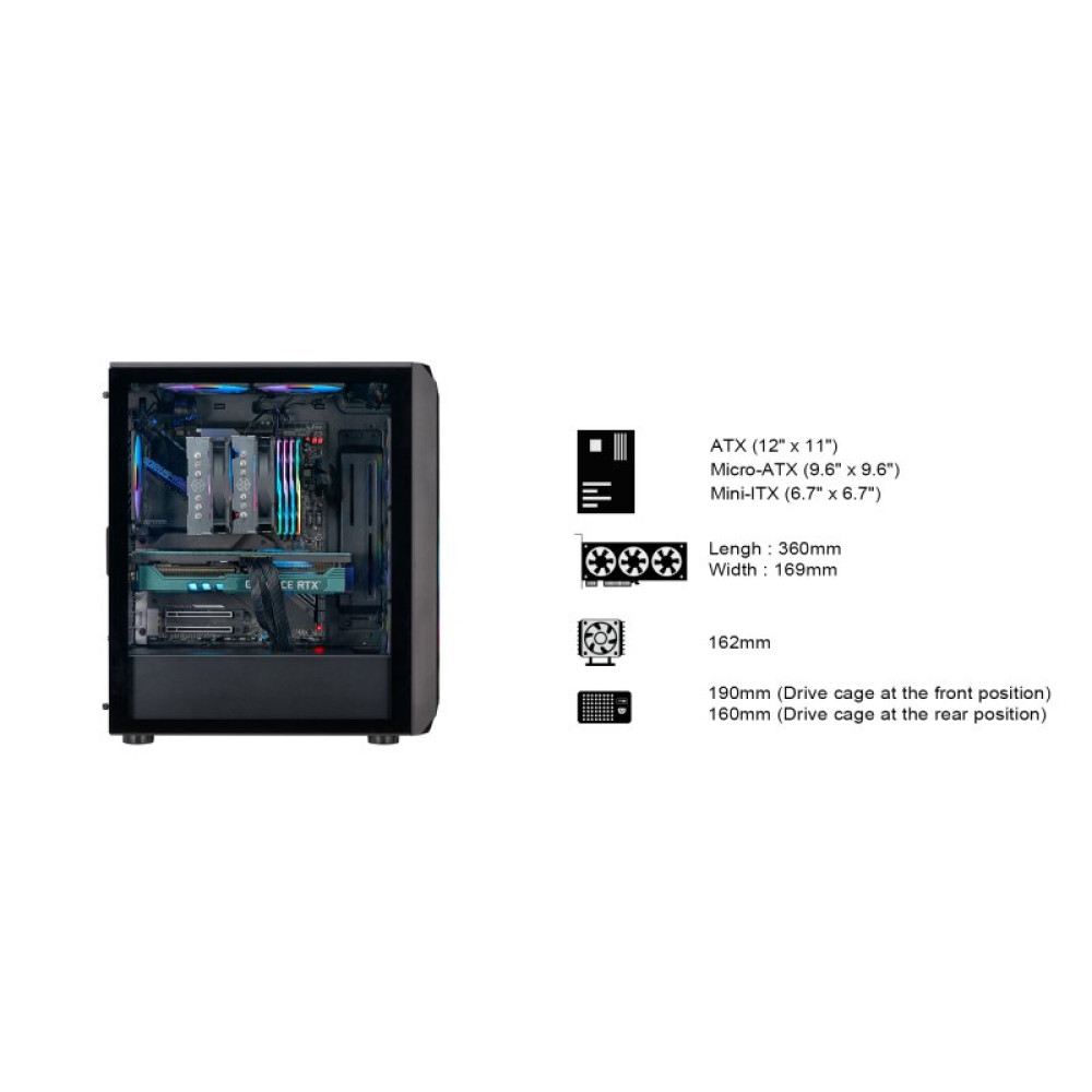 Корпус Silver Stone FARA (SST-FA511Z-BG)