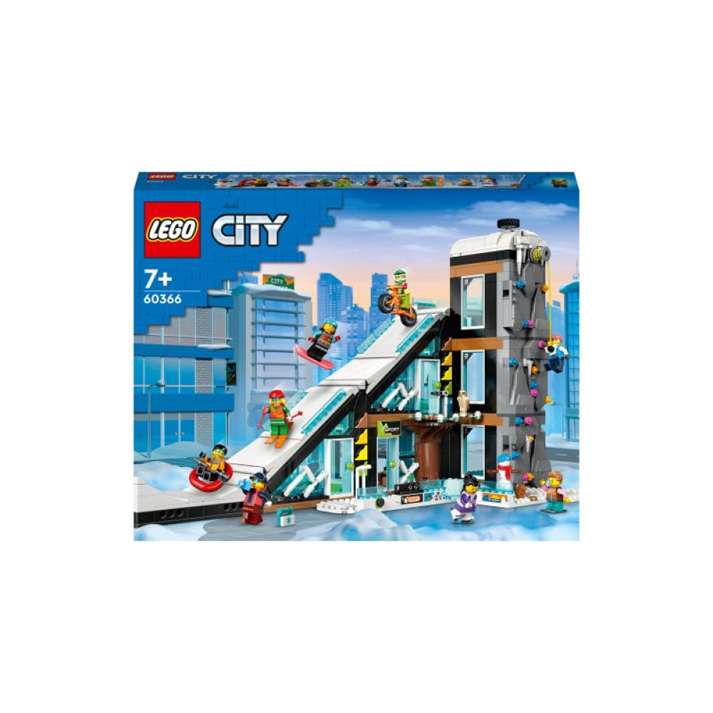 Конструктор LEGO City Горнолыжный и скалолазный центр 1045 деталей (60366)