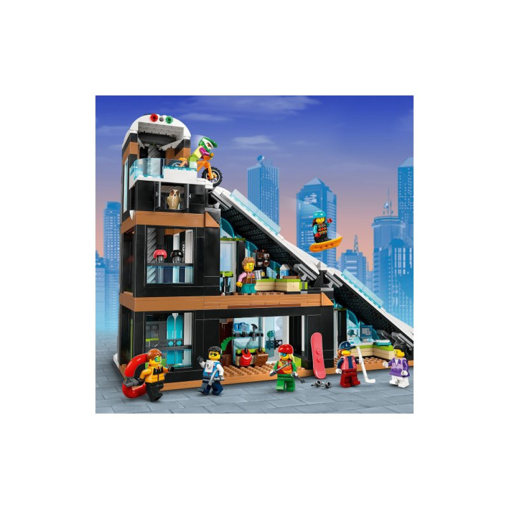 Конструктор LEGO City Горнолыжный и скалолазный центр 1045 деталей (60366)