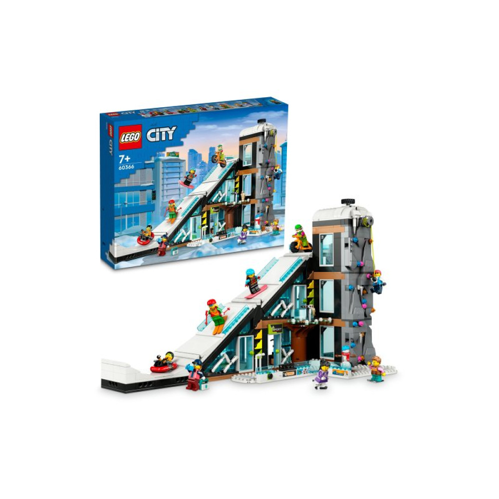 Конструктор LEGO City Горнолыжный и скалолазный центр 1045 деталей (60366)
