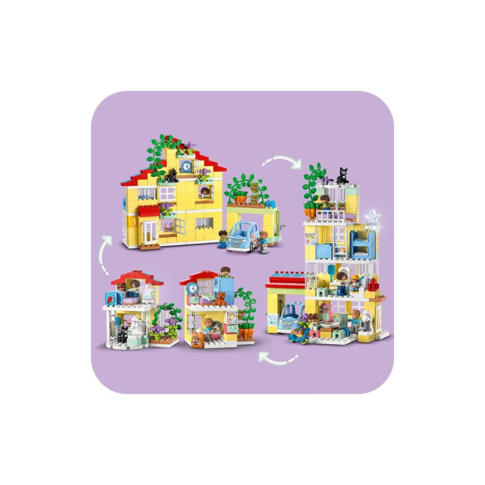 Конструктор LEGO DUPLO Семейный дом 3 в 1 218 деталей (10994)