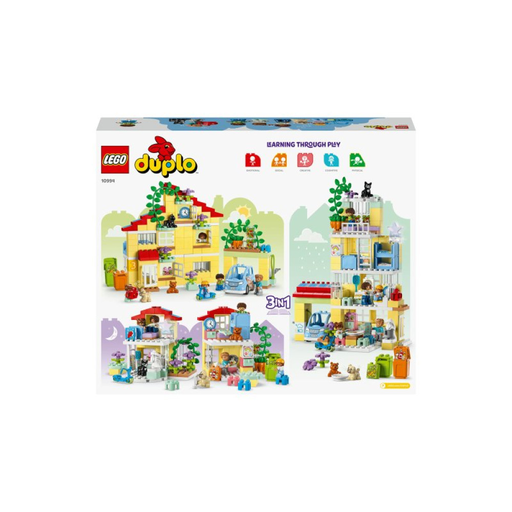 Конструктор LEGO DUPLO Семейный дом 3 в 1 218 деталей (10994)