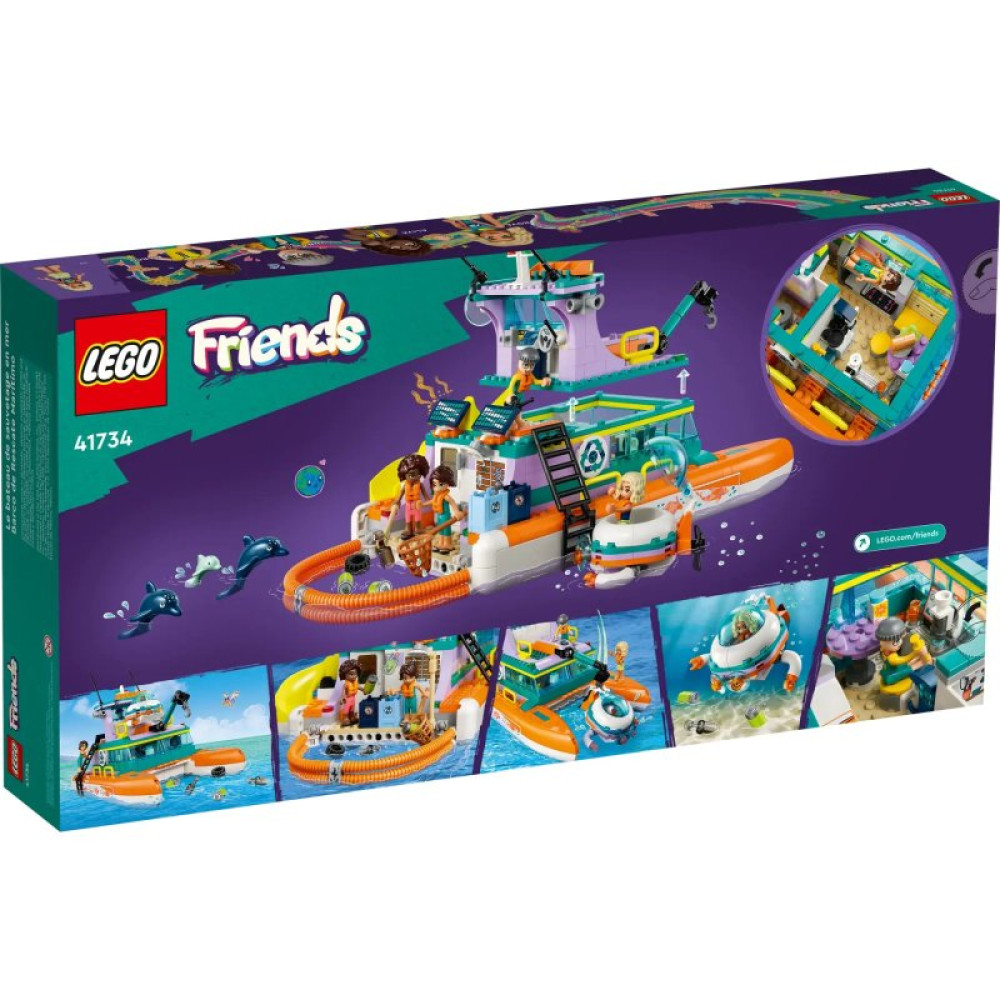 Конструктор LEGO Friends Лодка морской спасательной бригады 717 деталей (41734)