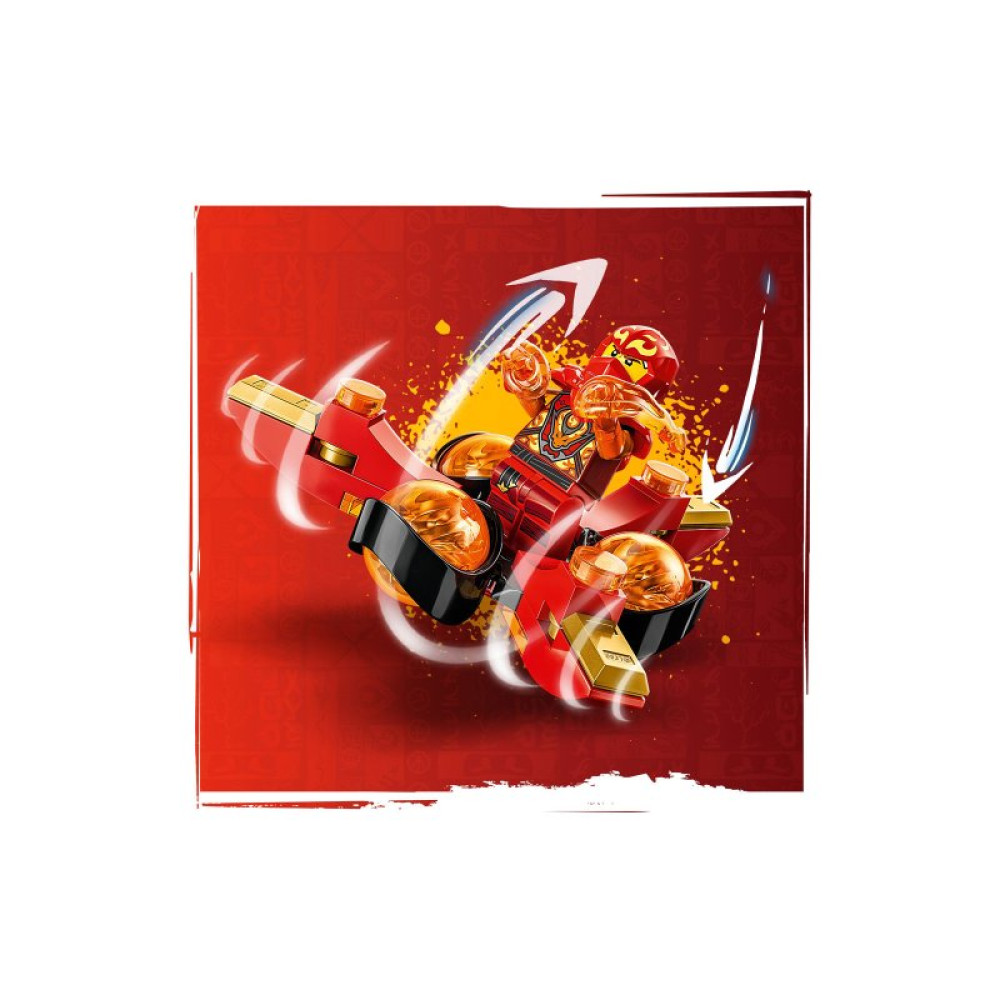 Конструктор LEGO Ninjago Суперсила дракона Кая сальто спин-джитсу 72 деталей (71777)