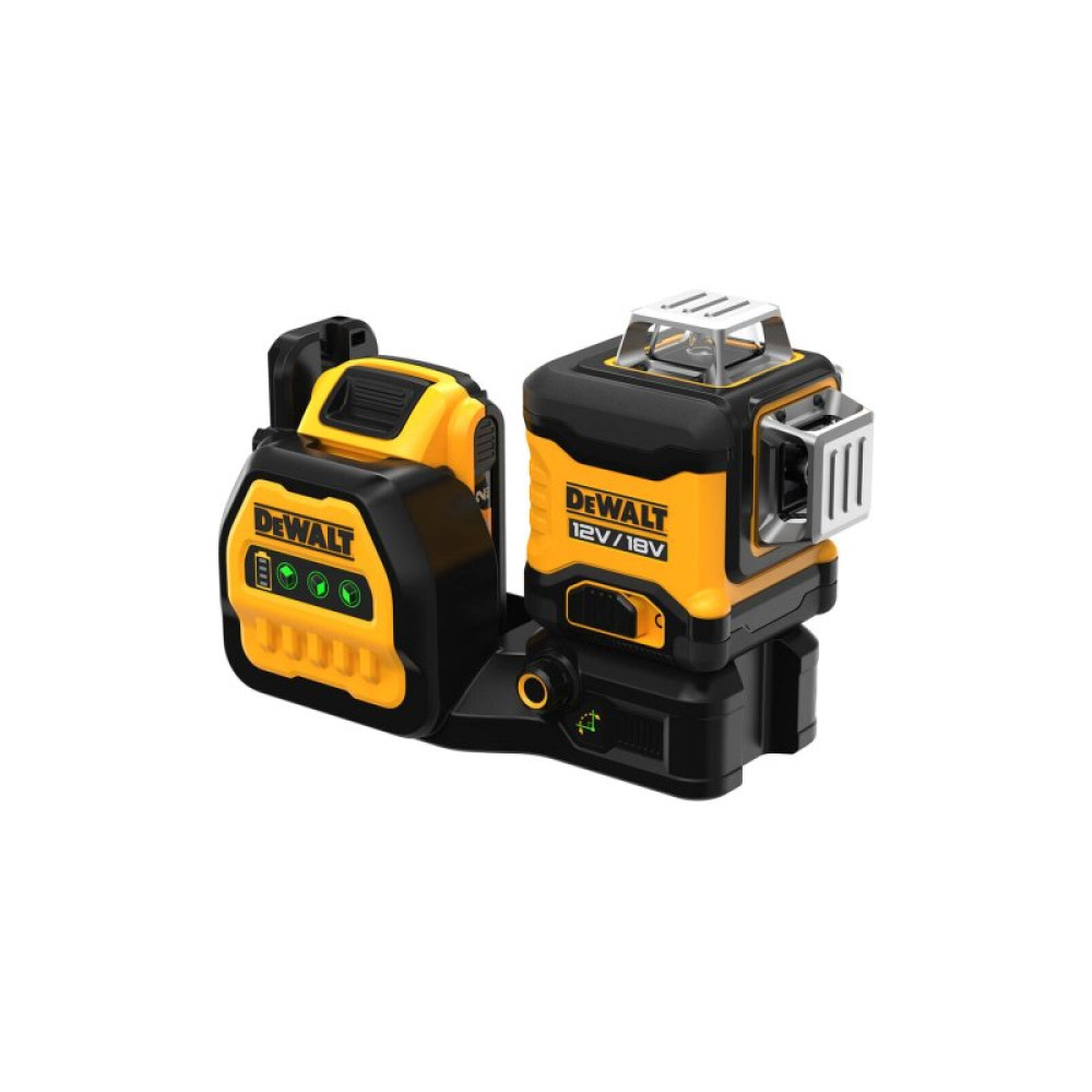 Лазерний нівелір DeWALT лінійний 10.8/12/18В XR Li-Ion, зелений промінь, 1x2Ah 18V, TSTAK (DCE089D1G18)