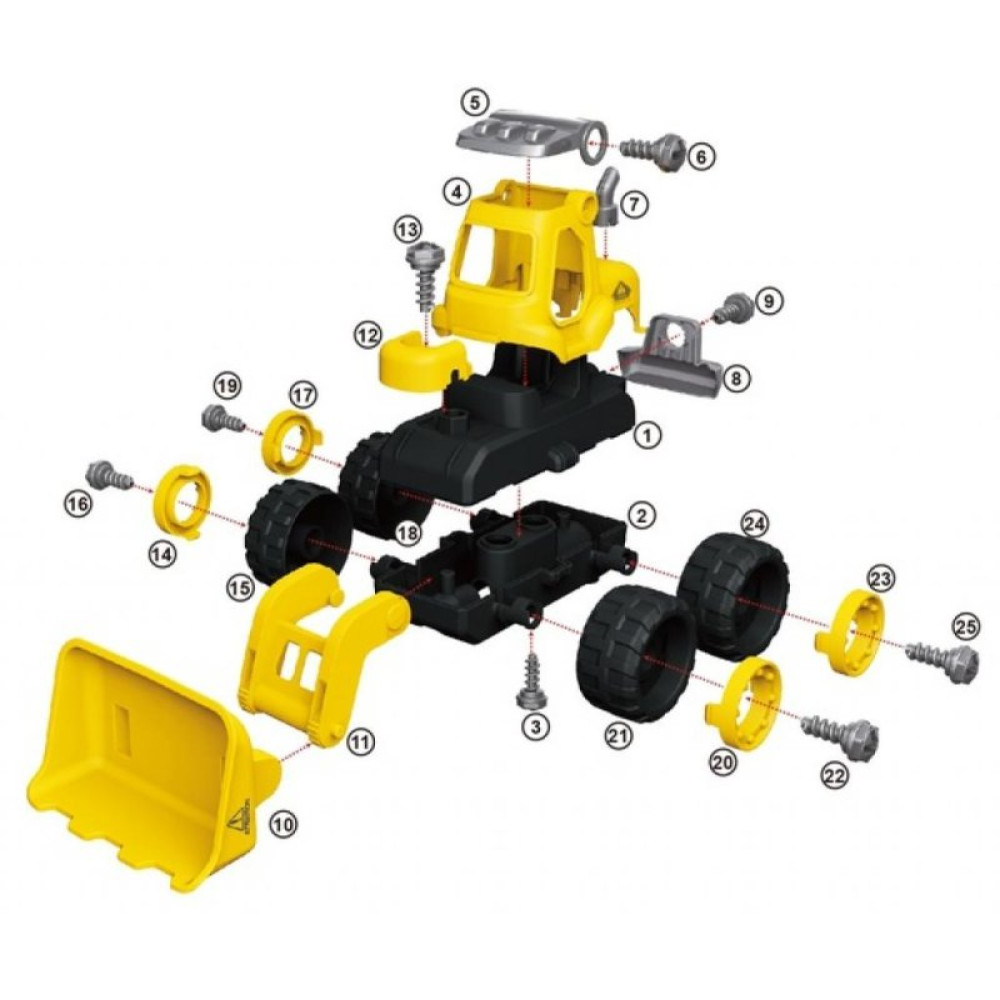 Конструктор Diy Spatial Creativity Дорожный каток (CJ-1614168)