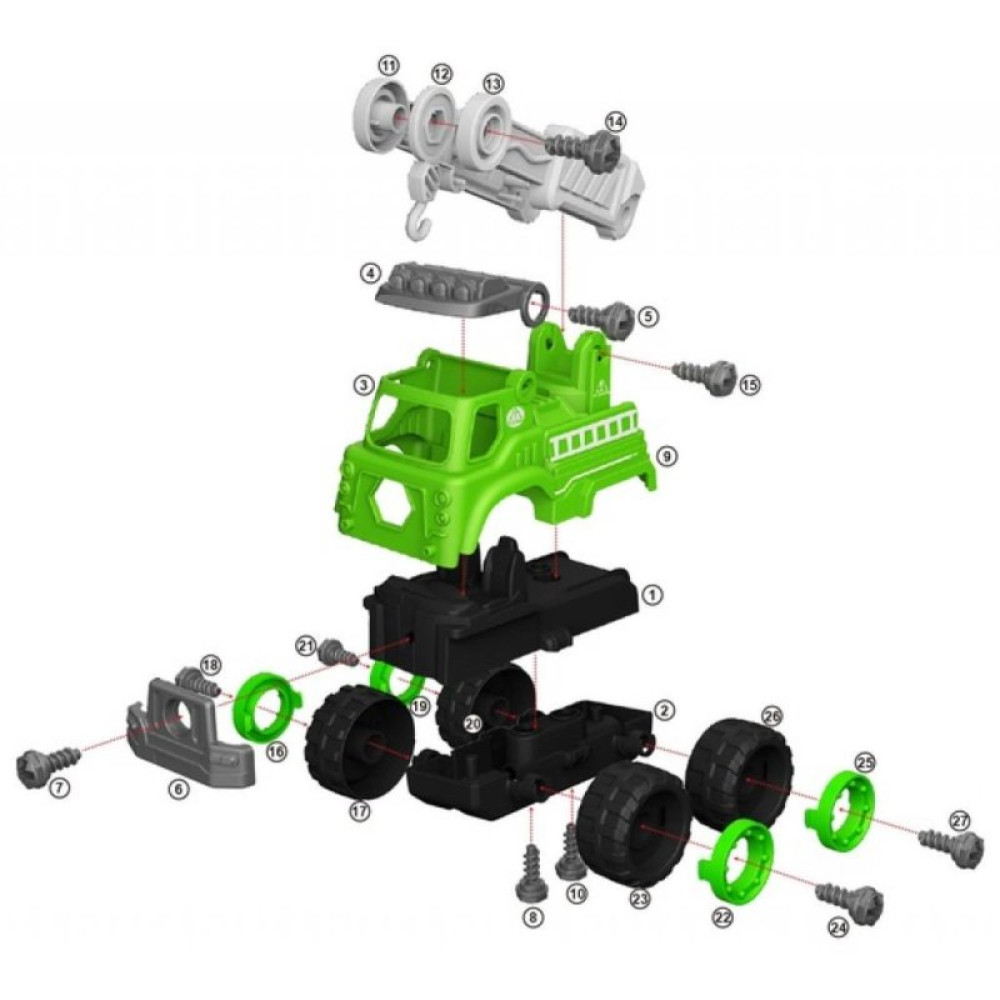 Конструктор Diy Spatial Creativity Зеленый кран (CJ-1614185)