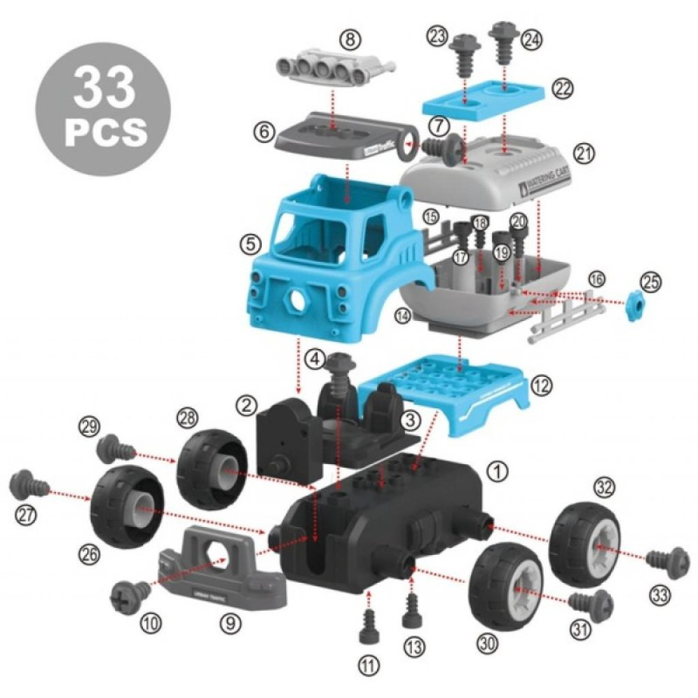 Конструктор Diy Spatial Creativity Цистерна с электродвигателем (CJ-1379193)
