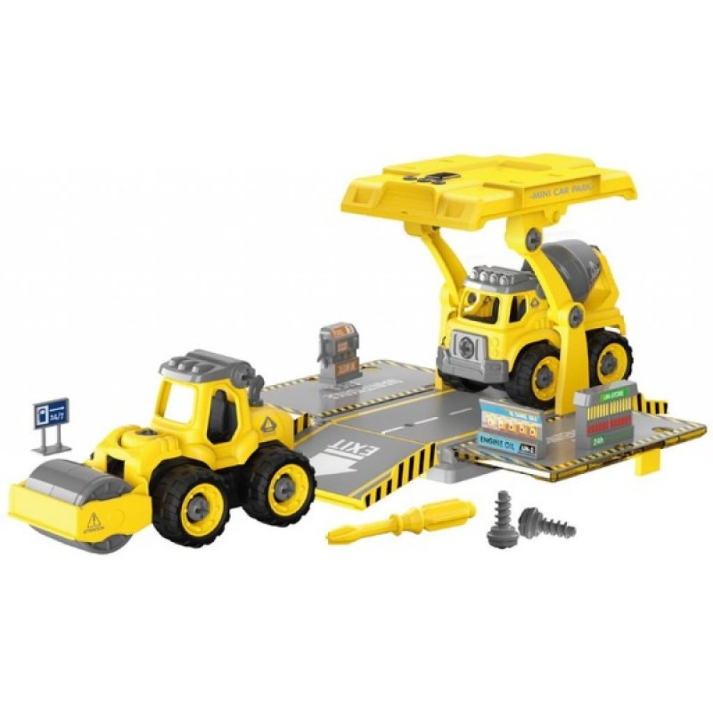 Конструктор Diy Spatial Creativity Набор Бетономешалка и Каток (CJ-1614190)