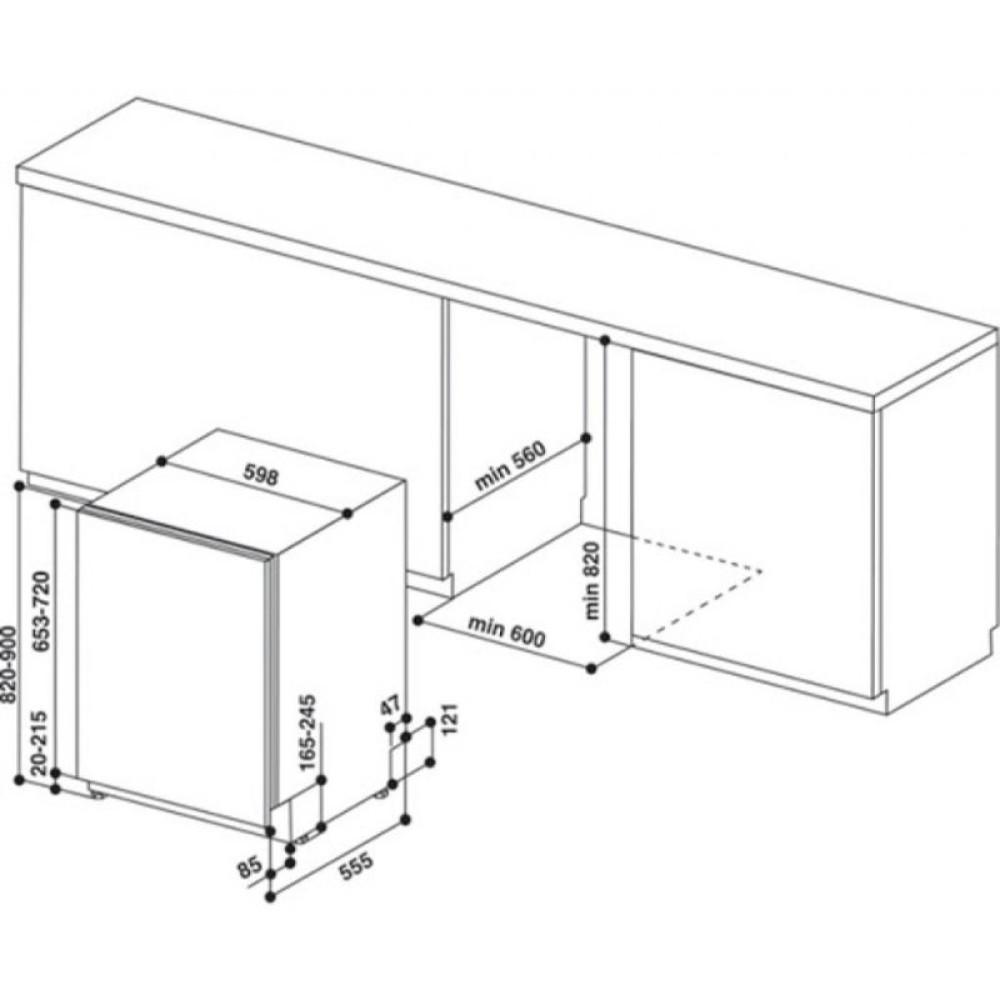 Посудомоечная машина Whirlpool WIC3C34PFES