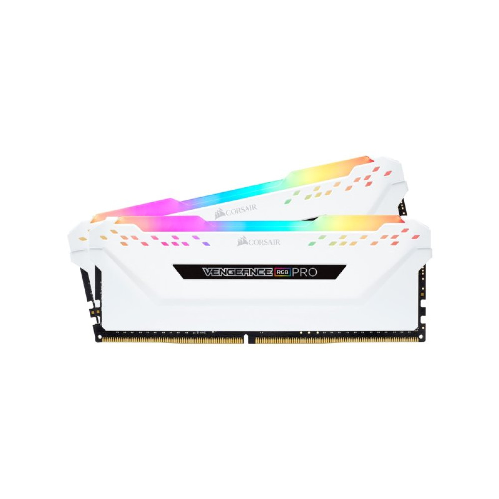 Модуль пам'яті для комп'ютера DDR4 32GB (2x16GB) 3200 MHz Vengeance RGB PRO SL Corsair (CMH32GX4M2E3200C16W)
