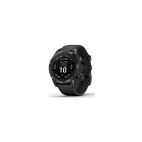 Смарт-годинник Garmin fenix 7 Pro Saph Solar, Crbn Gry DLC Ti w/Black Band, GPS (010-02777-11)
