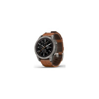 Смарт-часы Garmin fenix 7 Pro Saph Solar, Ti w/Chestnut Lthr Band, Excl, GPS (010-02777-30)