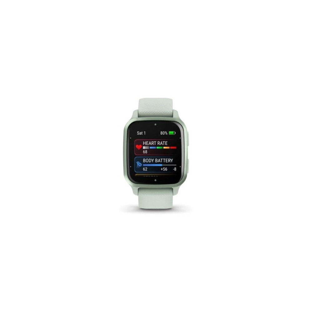 Смарт-годинник Garmin Venu Sq 2, Cool Mint/Metallic Mint, GPS (010-02701-12)