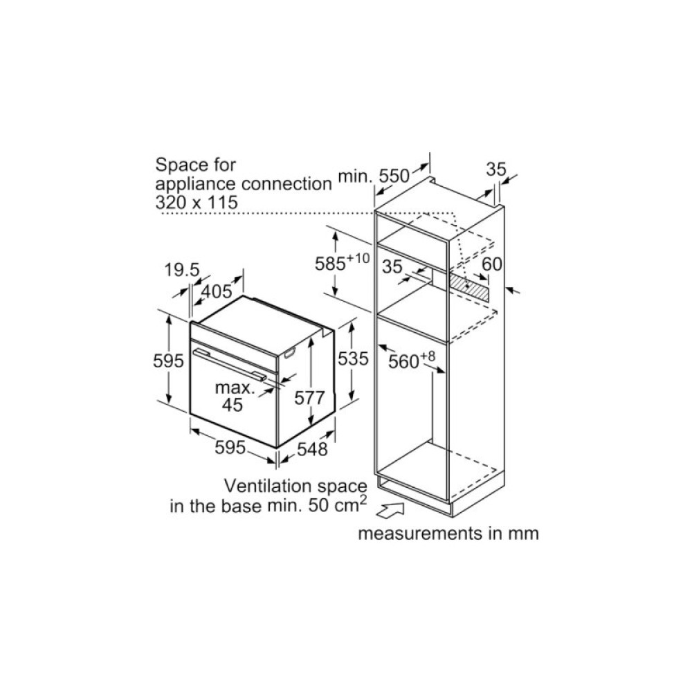 Духова шафа Bosch HBG7361B1