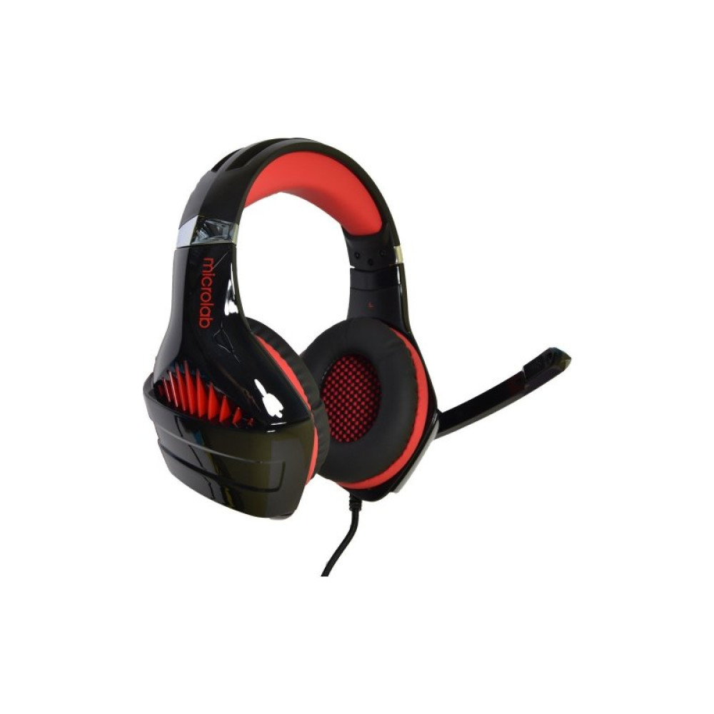 Наушники Microlab G6 3.5mm/USB Black/Red (G6R)