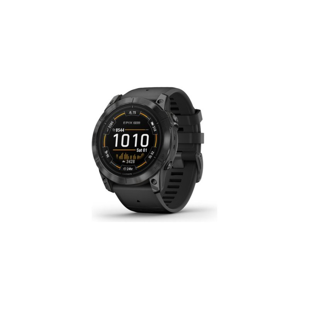 Смарт-часы Garmin EPIX PRO (g2), 51, Glass, SltGry SS, Blk, GPS (010-02804-21)