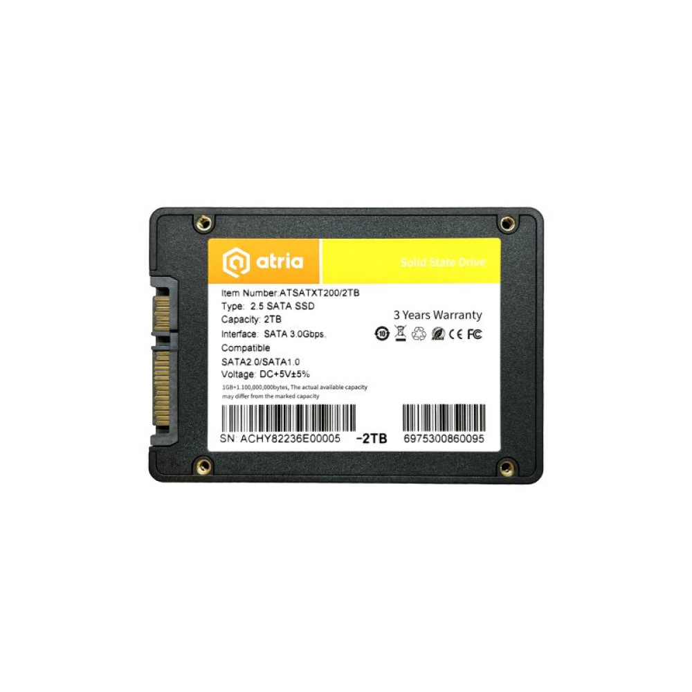 Накопичувач SSD 2.5" 2TB XT200 ATRIA (ATSATXT200/2048)