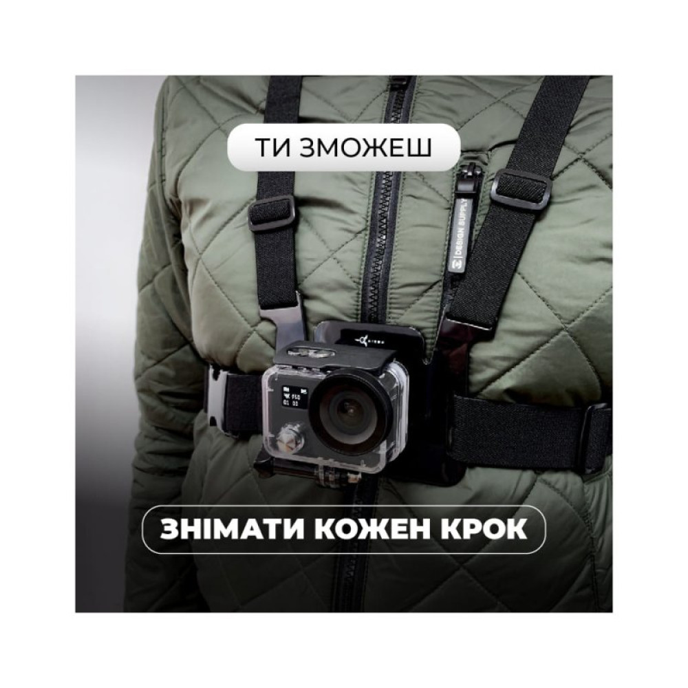 Экшн-камера AirOn ProCam 8 Black Blogger Kit 30 in 1 (69477915500063)