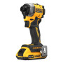 Шуруповерт DeWALT ударний 18 В XR Li-Ion, 2x2Ah, 206 Нм, 2 Аг, 3250 об/хв, TSTAK (DCF850D2T)