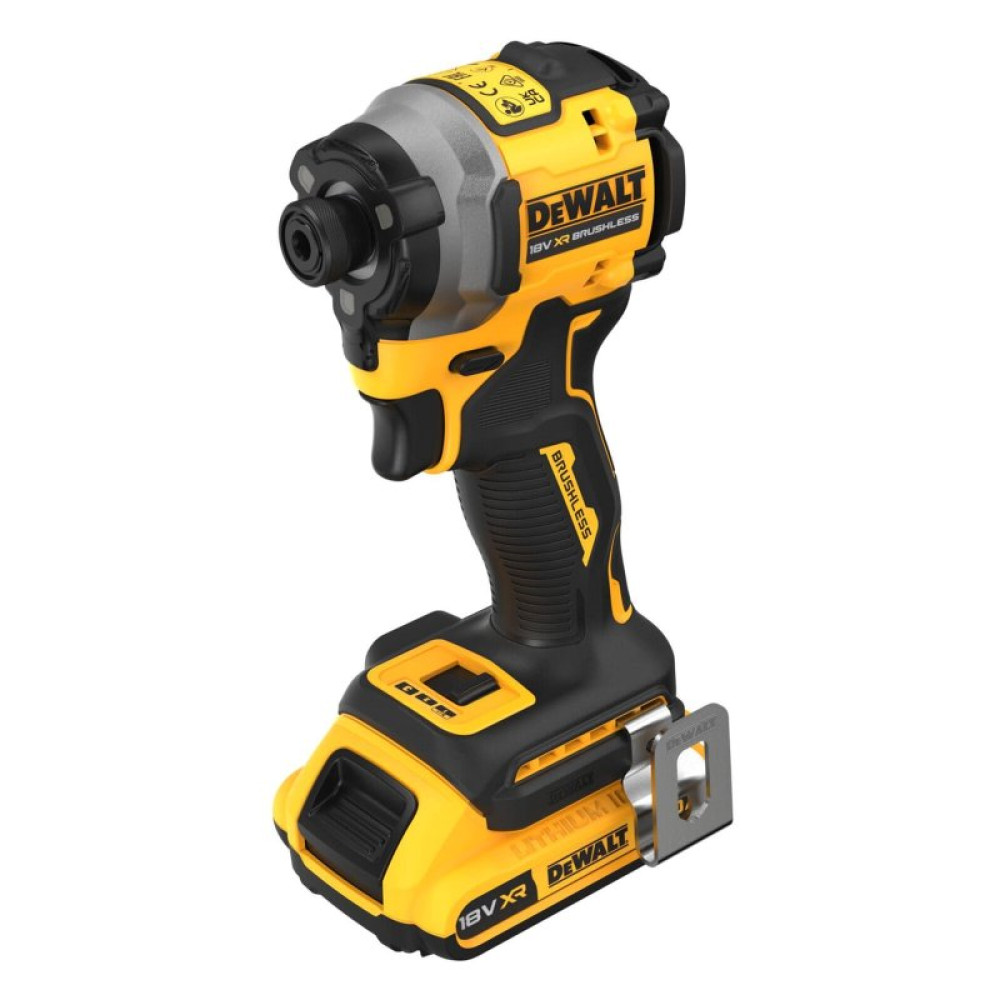 Шуруповерт DeWALT ударний 18 В XR Li-Ion, 2x2Ah, 206 Нм, 2 Аг, 3250 об/хв, TSTAK (DCF850D2T)