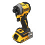 Шуруповерт DeWALT ударний 18 В XR Li-Ion, 2x2Ah, 206 Нм, 2 Аг, 3250 об/хв, TSTAK (DCF850D2T)