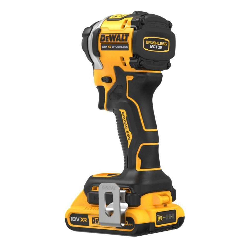 Шуруповерт DeWALT ударний 18 В XR Li-Ion, 2x2Ah, 206 Нм, 2 Аг, 3250 об/хв, TSTAK (DCF850D2T)