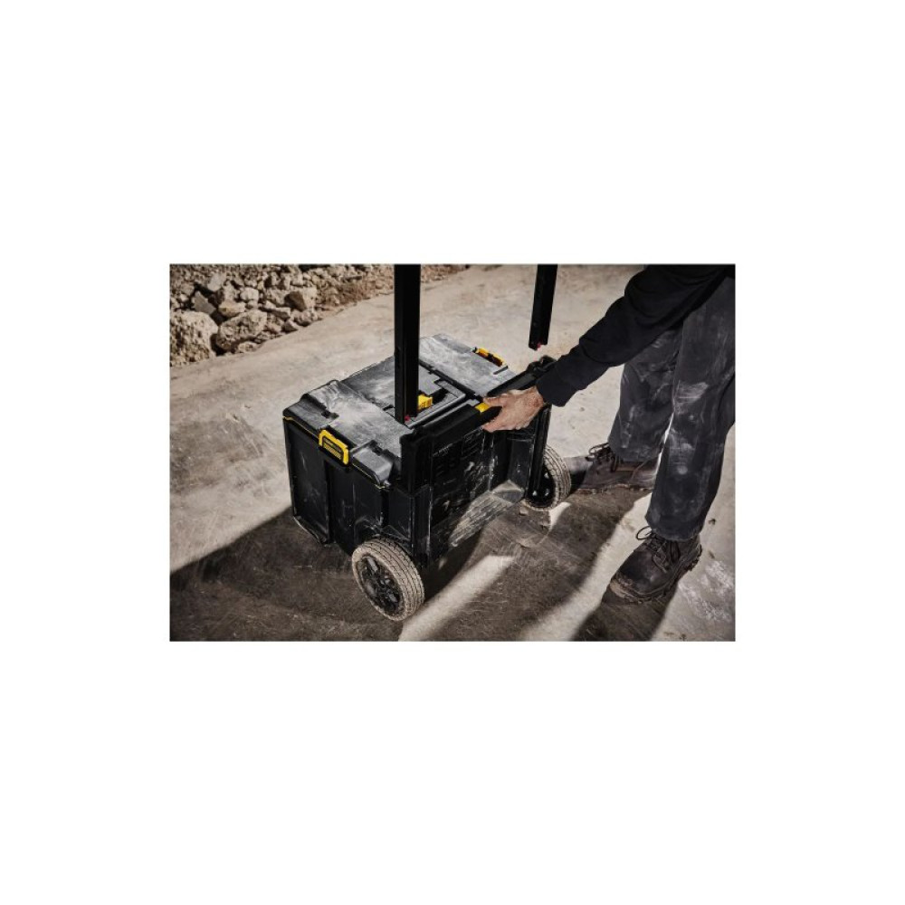 Ящик для інструментів DeWALT комплект TOUGHSYSTEM 2.0, 3 ящики на візку (DWST83401-1)