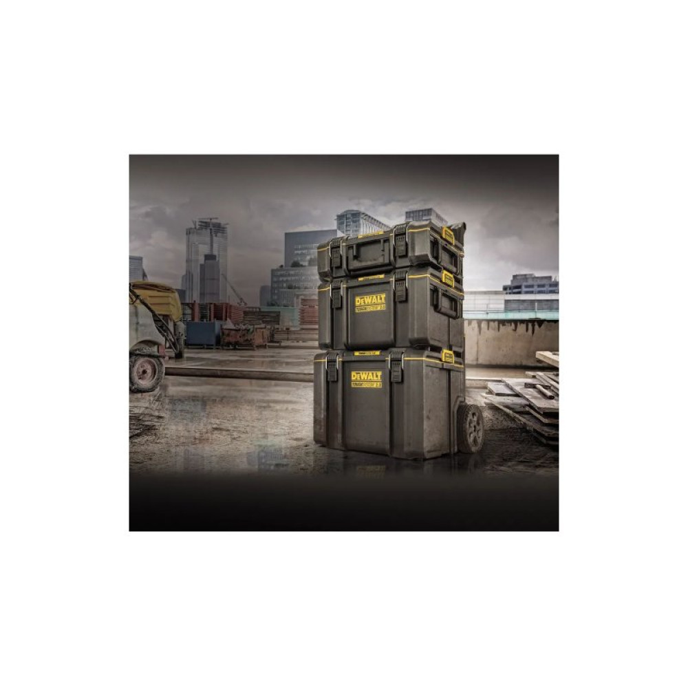 Ящик для інструментів DeWALT комплект TOUGHSYSTEM 2.0, 3 ящики на візку (DWST83401-1)