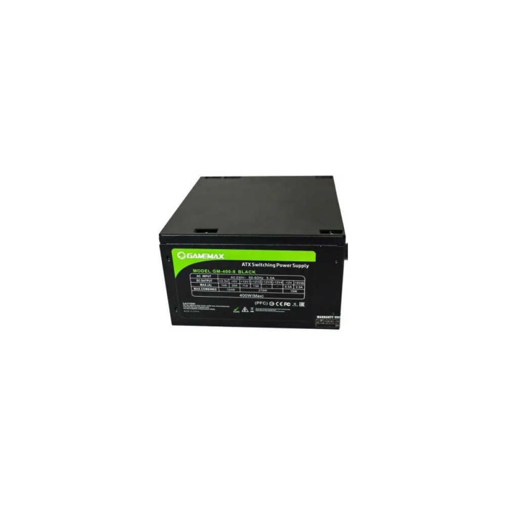 Блок живлення Gamemax GM-400-8CM Black