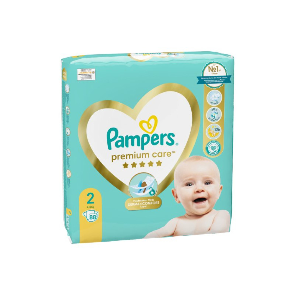Підгузки Pampers Premium Care Розмір 2 (4-8 кг) 88 шт (8006540857717)